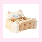 The sofa cat bed is washable.